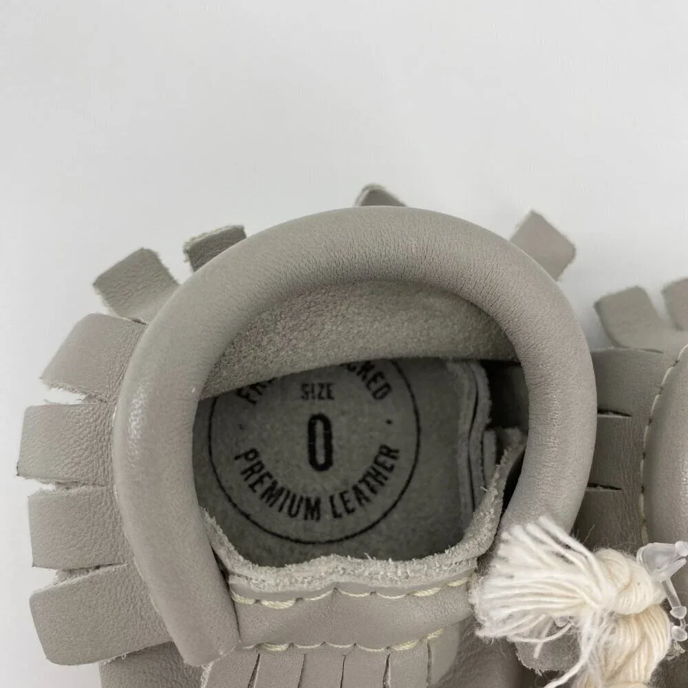 Freshly Picked Baby Gray Moccasins